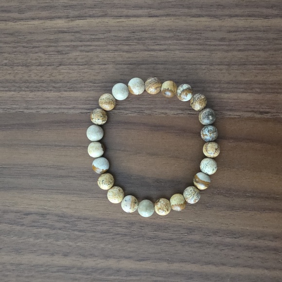 Picture Jasper Stretch Braclet 6mm - Picture 2 of 4
